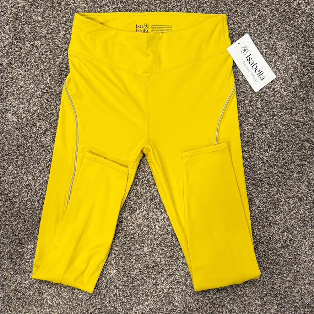 Isabella Active Wear High Waisted Reflector Leggings
